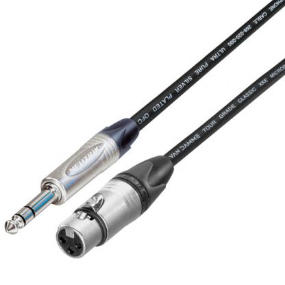 1/4" TRS to XLR-F Cable